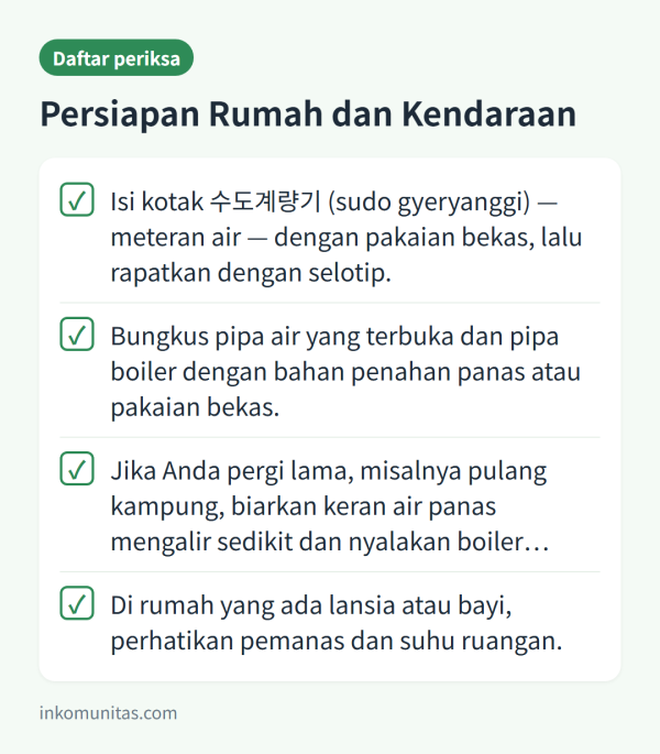 Daftar cara mencegah meteran dan pipa air membeku di rumah
